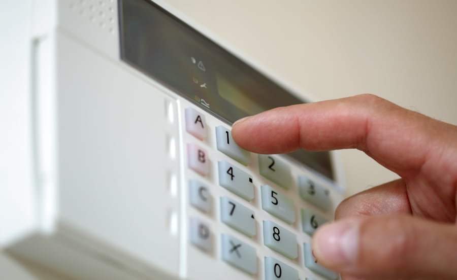 Outdated home security system in Charlotte